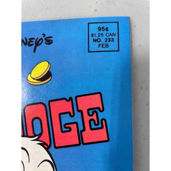 Gladstone Walt Disneys Uncle Scrooge #233 Feb 1989 Comic Vintage Donald Duck - Picture 6 of 7